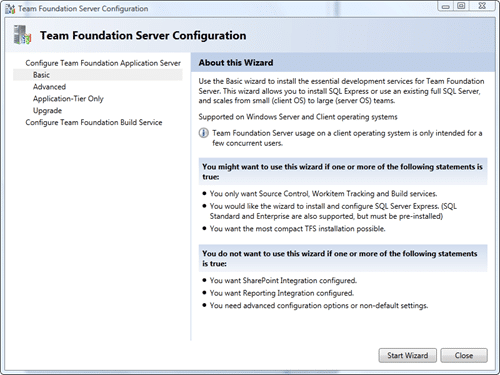 Team Foundation Server Configuration