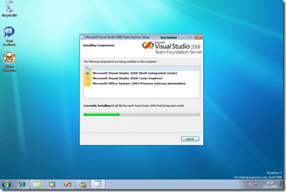 Installing Team Explorer 2008 on Windows 7
