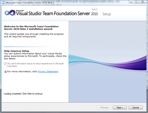 Microsoft Team Foundation Server 2010 Install