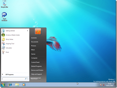Windows 7: Start