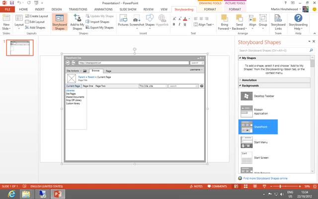 StoryBoarding with PowerPoint 2013