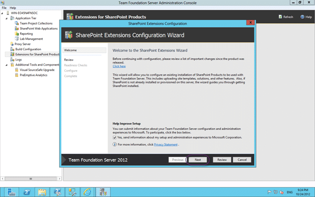 SharePoint Extensions Configuration Wizard